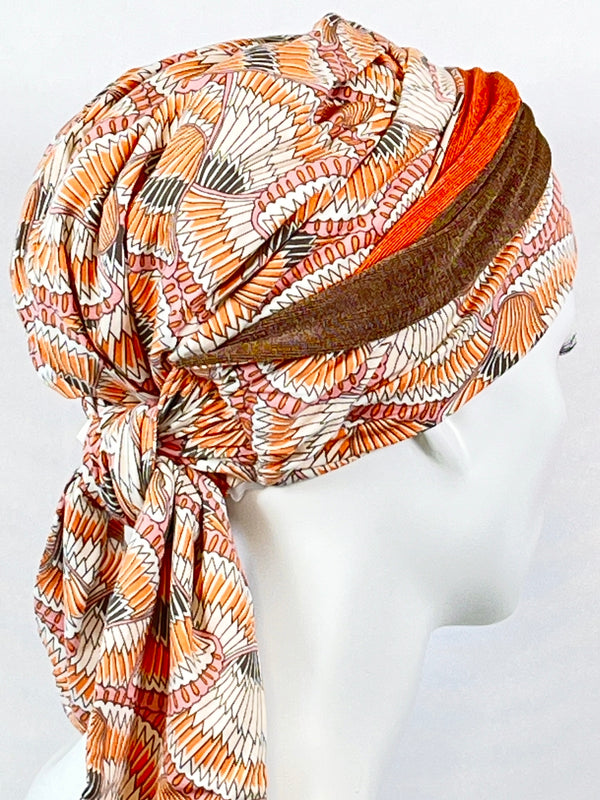 Chemo Mützen & angenähtem Nackenband