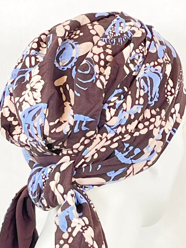 Chemo Mützen & angenähtem Nackenband