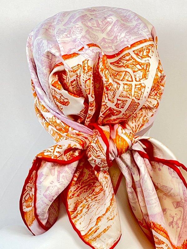 Kopftücher / warme Farben