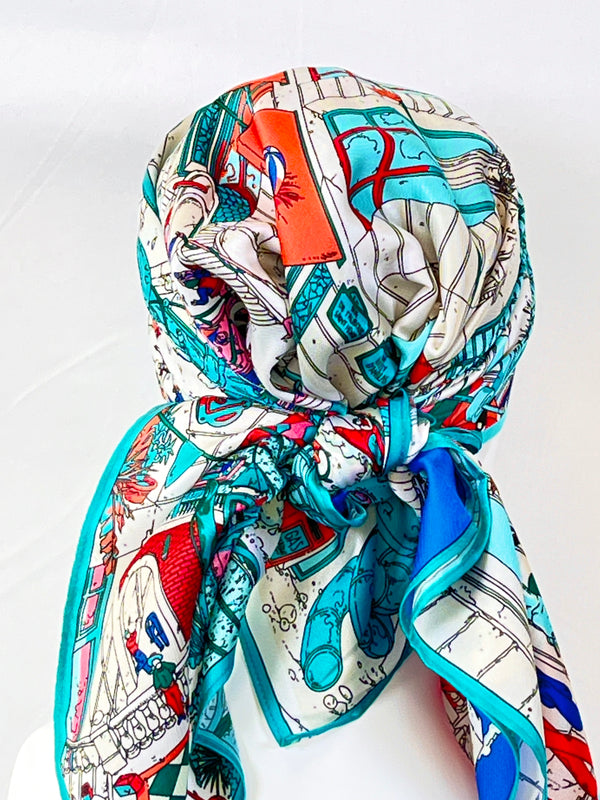 Kopftücher / kühle Farben