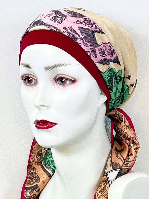 Kopftücher / kühle Farben