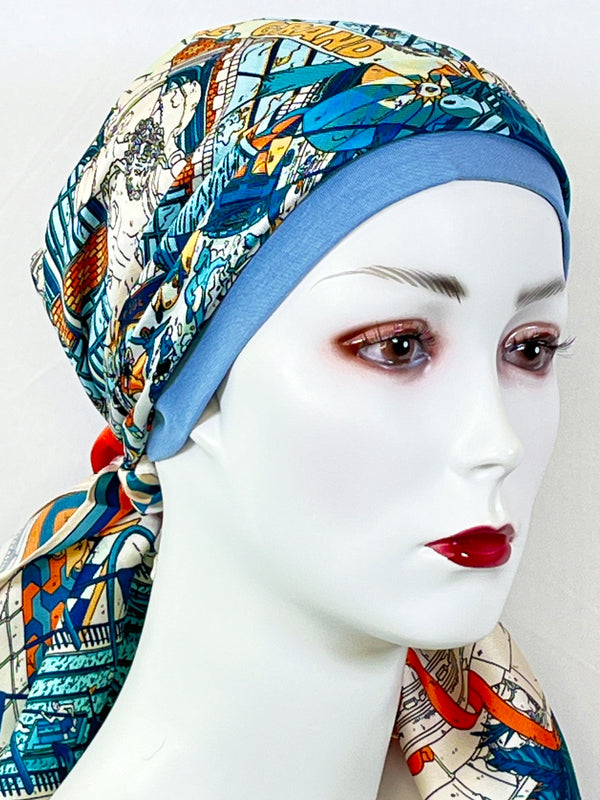 Kopftücher / warme Farben