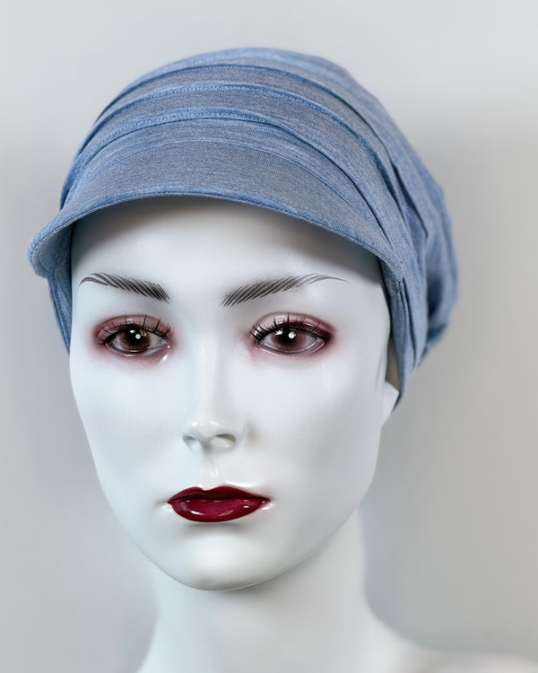 Schildmützen für Chemo & Alopezie mit Biesen