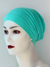 Beanie für Chemo & Alopezie - kühle Farben