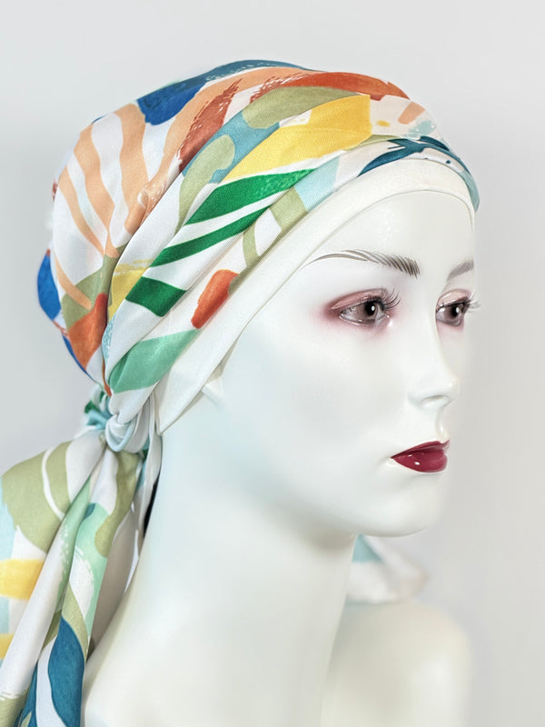 Kopftücher für Chemo & Alopezie - Kühle Farben im Set
