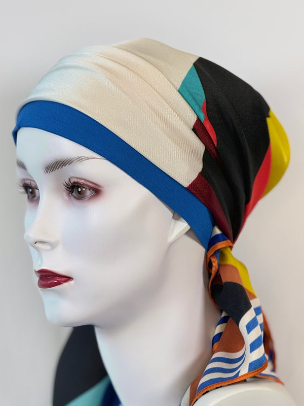 Kopftücher für Chemo & Alopezie - Kühle Farben im Set