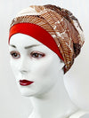 Chemo Mützen Kombination Shade of Afrika & Beanie Weinrot