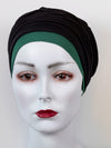 Mütze für Chemo & Alopezie - Uni Schwarz Kombinationen