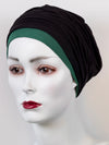 Mütze für Chemo & Alopezie - Uni Schwarz Kombinationen