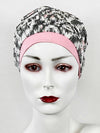 Chemo Mützen Kombination Ikat Print & Beanie Altrose