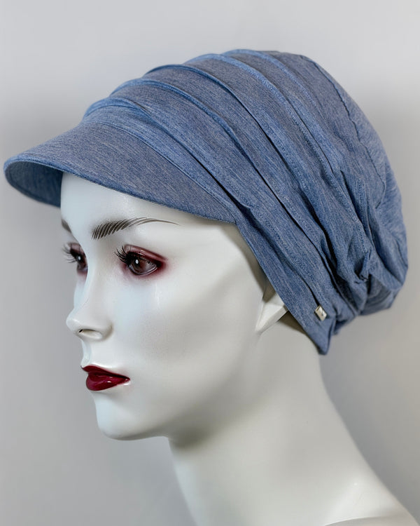 Schildmützen für Chemo & Alopezie mit Biesen