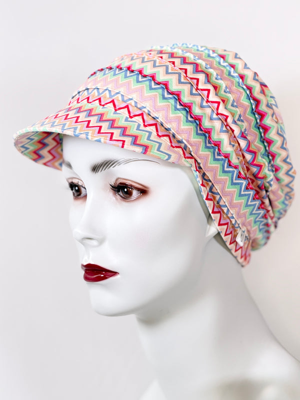 Schildmütze für Chemo & Alopezie - Gemustert