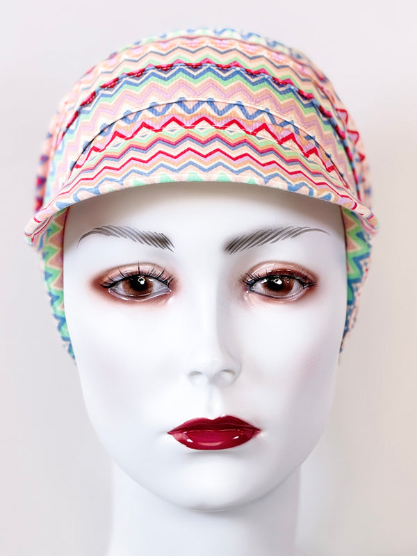 Schildmütze für Chemo & Alopezie - Gemustert