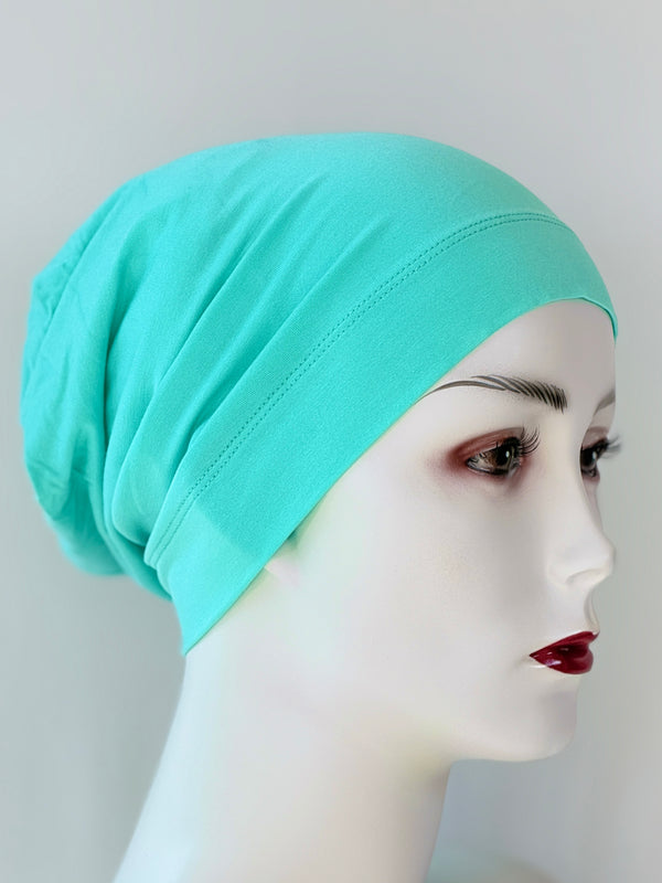 Beanie für Chemo & Alopezie - kühle Farben