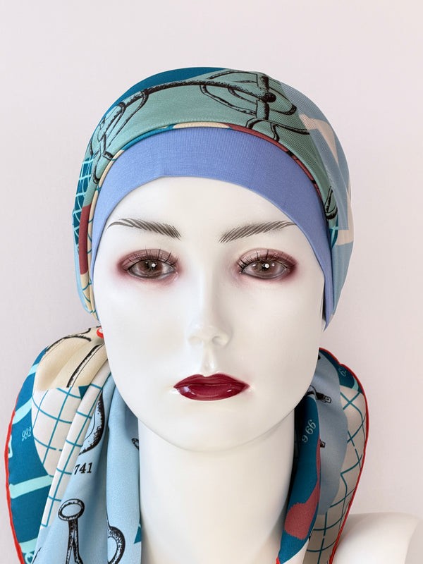 Kopftücher für Chemo & Alopezie - Kühle Farben im Set