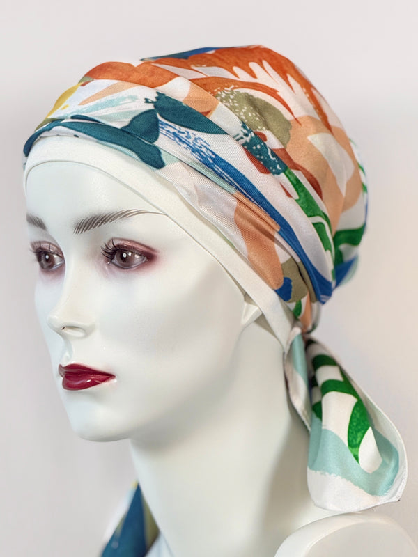 Kopftücher für Chemo & Alopezie - Kühle Farben im Set
