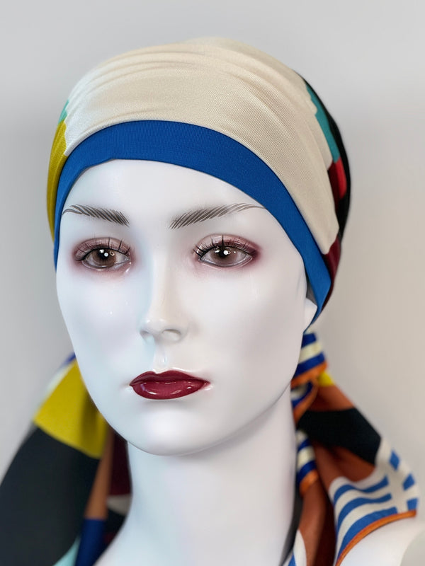 Kopftücher für Chemo & Alopezie - Kühle Farben im Set
